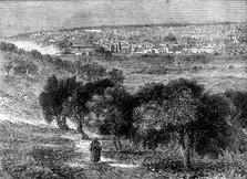 Jerusalem from the Mount of Olives - from a photograph by Mr. F. Bedford..., 1862. Creator: Mason Jackson.