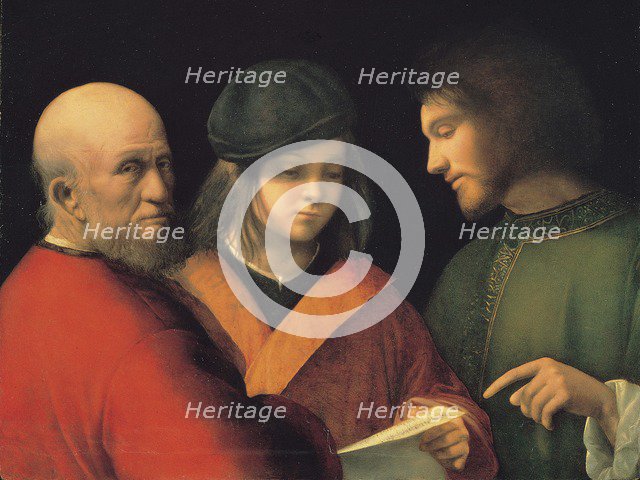 The Three Ages of Man (Reading a Song), c. 1501. Artist: Giorgione (1476-1510)