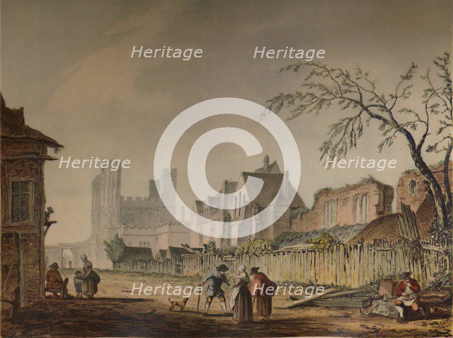 'St. Augustine's Gate, Canterbury', 18th century, (1935). Artist: Samuel Hieronymus Grimm.