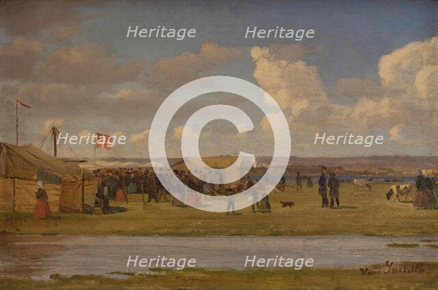 Fur market, 1860-1900. Creator: Hans Smidth.