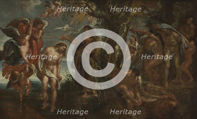 The Baptism of Christ, 1604-1605. Creator: Peter Paul Rubens.
