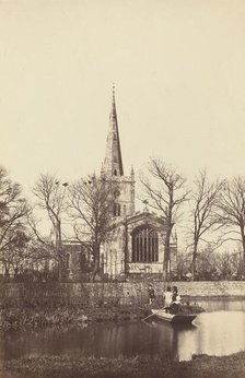Church from a River Bank, 1850s. Creator: Philip Henry Delamotte.