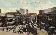 Looking south on Second Avenue from Yesler Way, Seattle, Washington, USA, 1911. Artist: Unknown