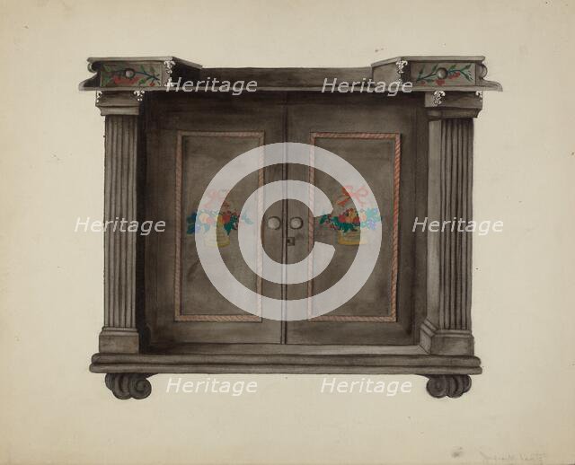 Sideboard, 1935/1942. Creator: Juanita Lantz.