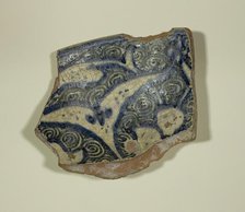 Fragment of a Bowl, 14th-15th century. Creator: Unknown.