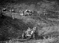 1089 cc Riley taking part in a motoring trial, late 1930s. Artist: Bill Brunell.