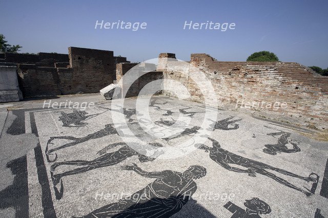The baths of Marina Gate, Ostia Antica, Italy. Artist: Samuel Magal