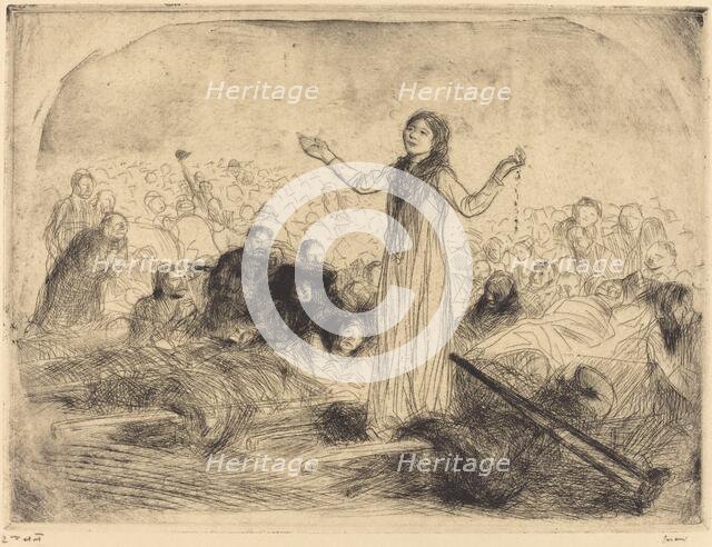 Lourdes, the Miracle (second plate), 1912/1913. Creator: Jean Louis Forain.