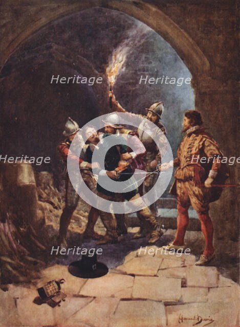 'The Arrest of Guy Fawkes', 1925. Creator: Howard Davie.