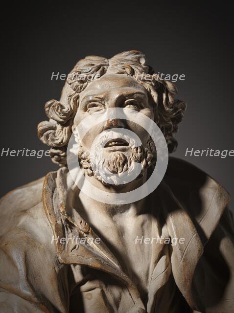 Bust of a Saint (Possibly Saint Longinus), Model for a Reliquary (image 4 of 6), Late 18th century. Creator: Giuseppe Sanmartino.