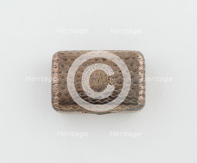 Vinaigrette, London, c. 1810/11. Creators: William Kingdon, William Eley.