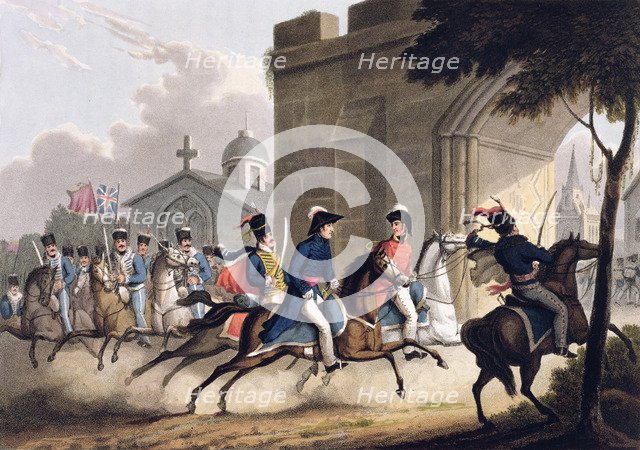 Entrance of Lord Wellington into Salamanca, May 20th 1813' 1815. Artist: Matthew Dubourg