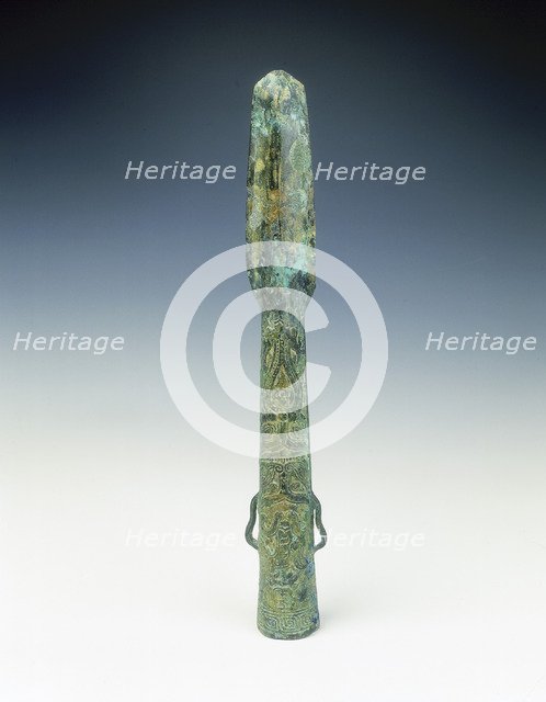 Bronze spearhead, Western Zhou-early Eastern Zhou dynasty, China, 8th century BC. Artist: Unknown