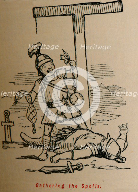 'Gathering the Spoils', 1852. Artist: John Leech.