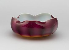 Bowl, c. 1886. Creator: New England Glass Company.
