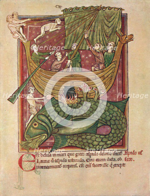 'The Dangers of the Sea (MS. Harl. 4751)', 13th century, (1902). Artist: Unknown.