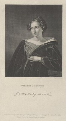 Catherine Maria Sedgwick, 1832. Creator: Asher Brown Durand.