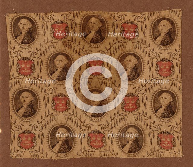 Fragment (Furnishing Fabric), Massachusetts, c. 1876. Creator: American Print Works.