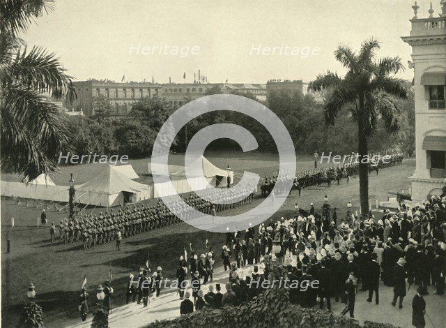 'Second Arrival of Lord Curzon at Government House, 1904', (1925). Creator: Unknown.