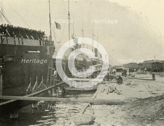 'At the Dock, June 10th', Spanish-American War, 1898, (1899). Creator: Burr McIntosh.