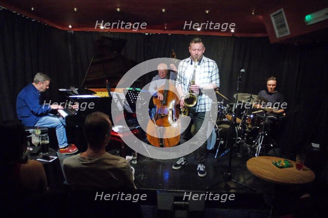 Mark Edwards Qt + Imogen Ryall, Verdict Jazz Club, Brighton, East Sussex, 12 Feb 2023. Creator: Brian O'Connor.