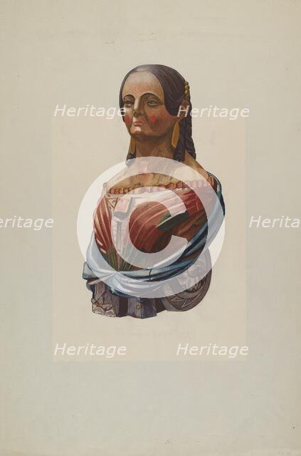 Figurehead, 1935/1942. Creator: Unknown.