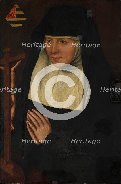 Abbess at Prayer, possibly late 1500s. Creator: Unknown.