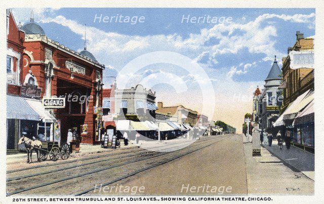 26th Street, Chicago, Illinois, 1914. Artist: Unknown