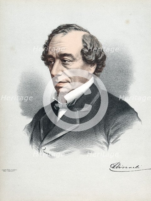 Benjamin Disraeli, 1st Earl of Beaconsfield (1804-1881), British Conservative statesman, c1880. Artist: Cassell, Petter & Galpin