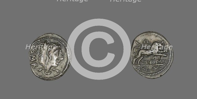 Denarius (Coin) Depicting the Goddess Juno Sospita, 105 BCE. Creator: Unknown.