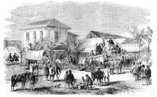 First Sale of Sugar in the Market Square of D'Urban, Port Natal, 1856.  Creator: Unknown.
