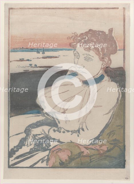 Convalescent, Mme Lepère, 1892. Creator: Auguste Lepere.