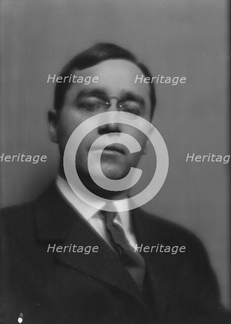 Cable, Benjamin S., Mr., portrait photograph, 1913. Creator: Arnold Genthe.