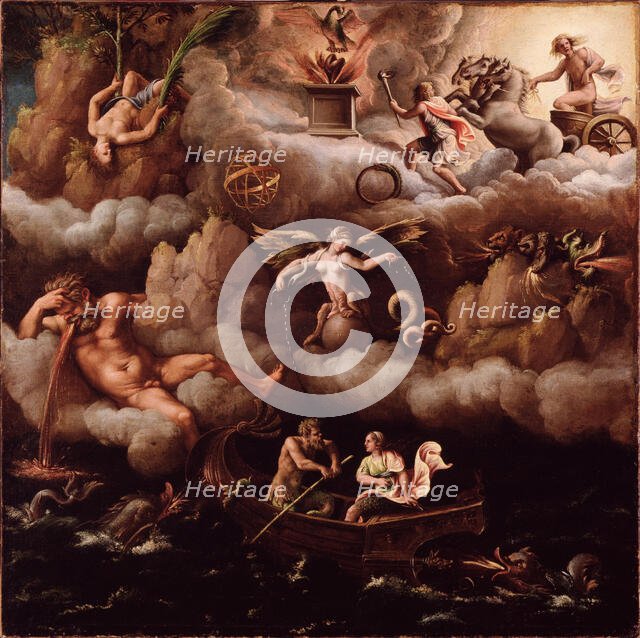 An Allegory of Immortality, c1540. Creator: Giulio Romano.