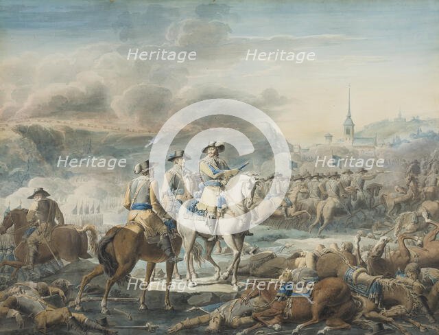 King Gustav II Adolf of Sweden at Wittstock, 1810. Creator: Emanuel Limnell.
