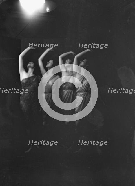 Elizabeth Duncan dancers and children, 1931 Creator: Arnold Genthe.