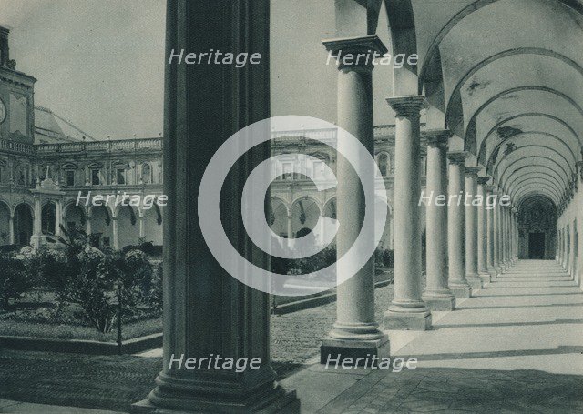 Cloisters in the Monastery of San Martino, near Naples, Italy, 1927. Artist: Eugen Poppel.