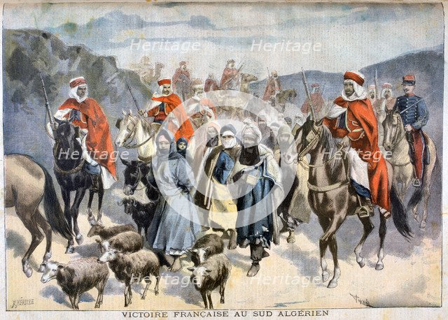 French victory in southern Algeria, 1897. Creator: F Meaulle.