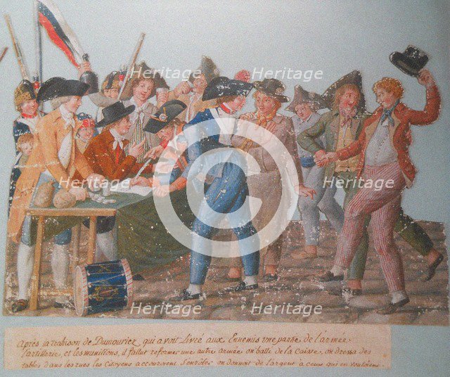 The departure of the volunteers for the revolutionary armies, c. 1793.
