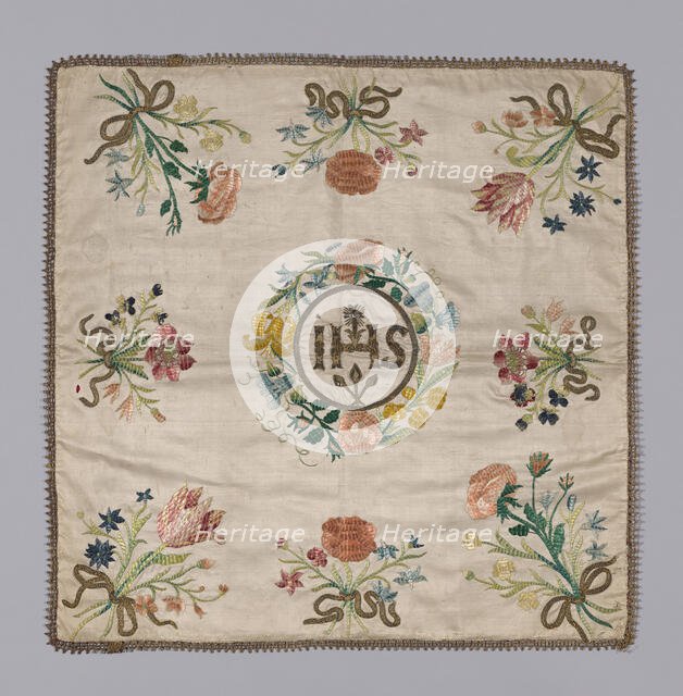 Chalice Cover, Spain, 19th century. Creator: Unknown.