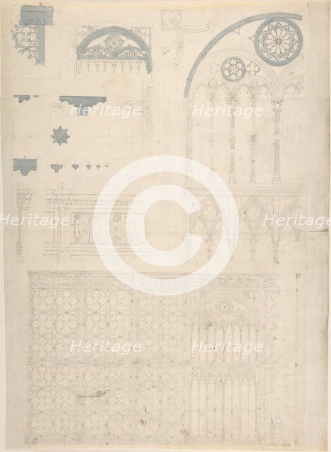Tracery and Church Ornament, second half 19th century. Creator: Anon.