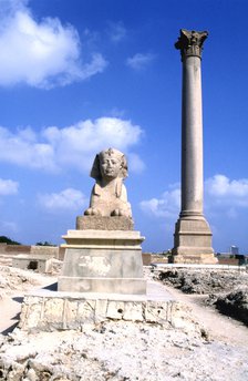 Pompey's Pillar, Alexandria, Egypt.