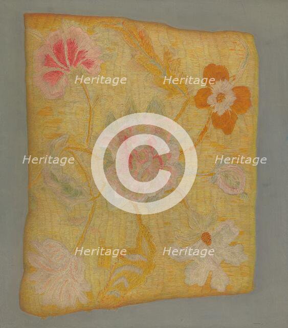 Crewel Embroidery, c. 1939. Creator: Helen E. Gilman.