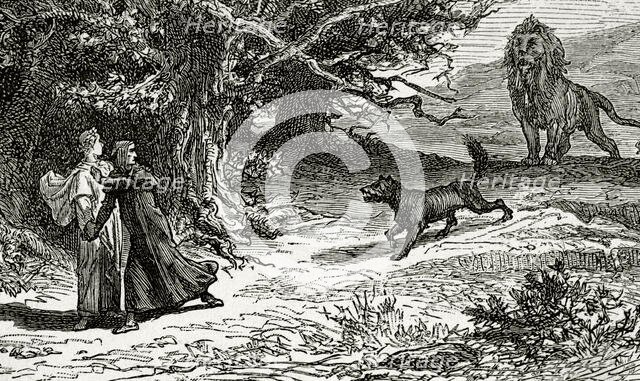 The Divine Comedy (1307-1321): Inferno (Hell), 1888.  Creator: Jean Edouard Dargent.