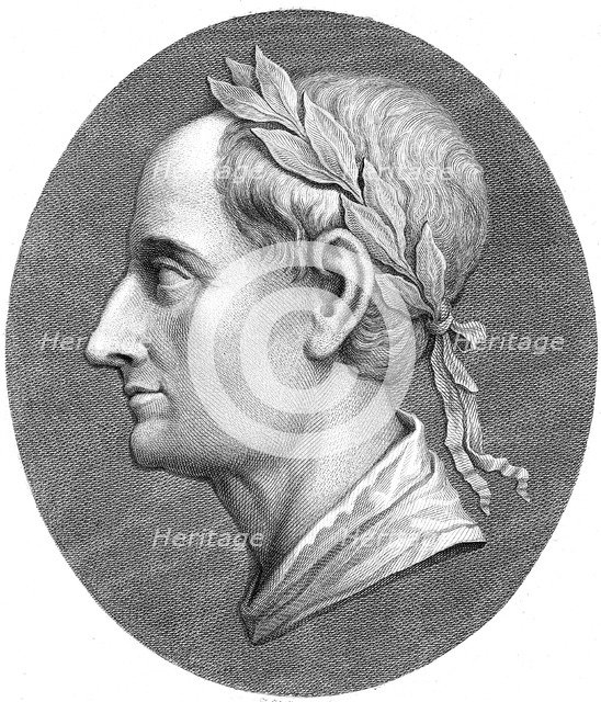 Augustus Caesar - Gaius Julius Caesar Octavianus (63 BC-14 AD), first Roman Emperor. Artist: Unknown