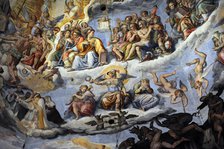 The Last Judgement, Duomo of Florence, Italy, 1572-1579.  Creators: Giorgio Vasari, Federico Zuccaro.