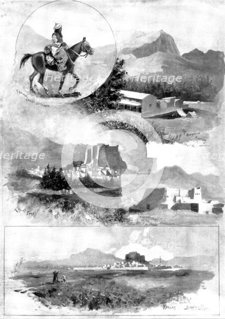 The Baluchistan Disturbance: views of the district of Khelat, 1898. Creators: Unknown, HC Seppings Wright.