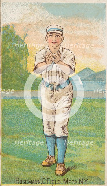 Rosemann, Center Field, Mets, New York, from the Gold Coin series (N284) for Gold Coin Che..., 1887. Creator: D Buchner & Co.