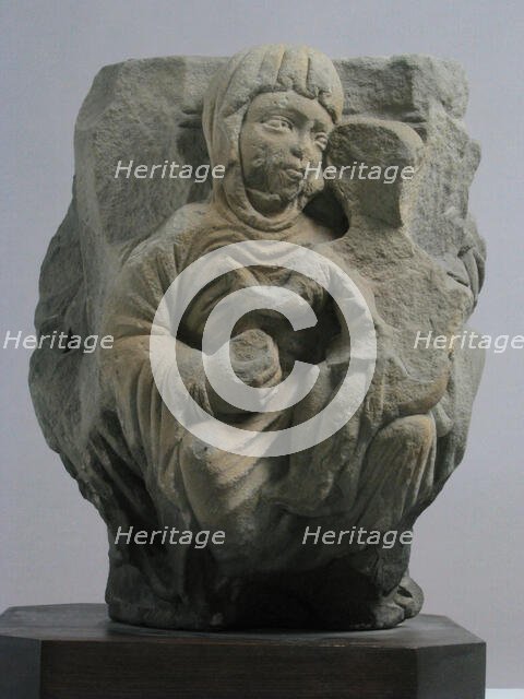 Capital with Adoration of the Magi, French, second half 12th century. Creator: Unknown.