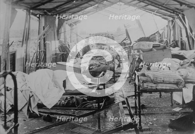 Bombed hospital, between c1915 and c1920. Creator: Bain News Service.